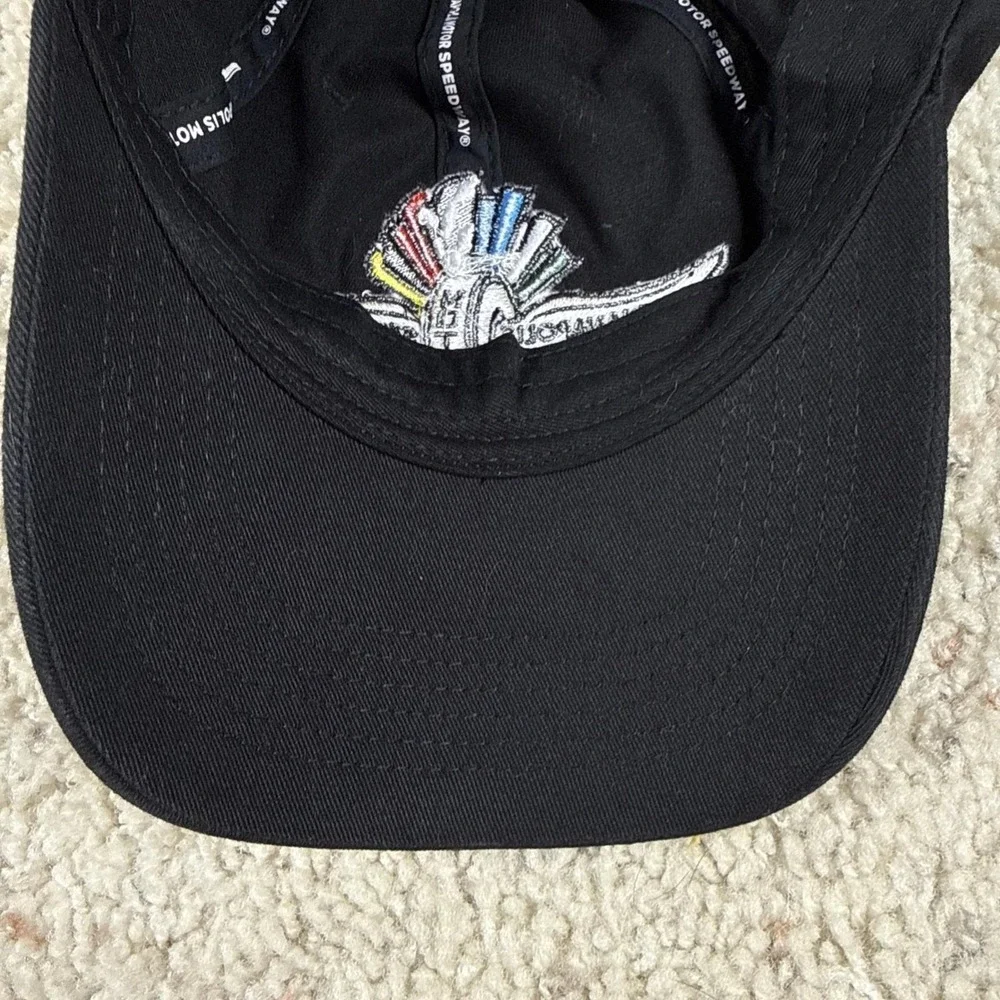 Vintage Y2K Indianapolis Motor Speedway IMS Wing Wheel EST 1909 Black Strapback